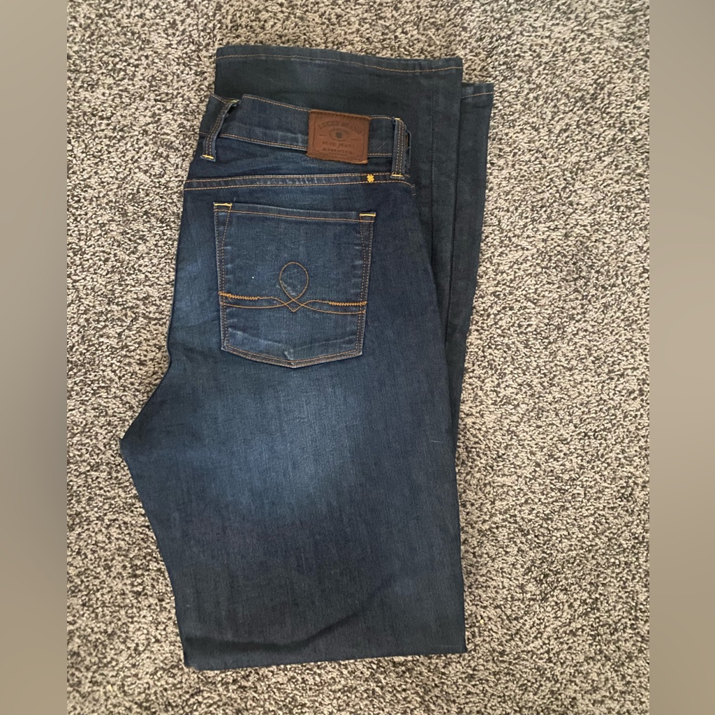 Lucky Brand Jeans 14 32 Sofia Boot Dark Blue Stretch Denim Bootcut
